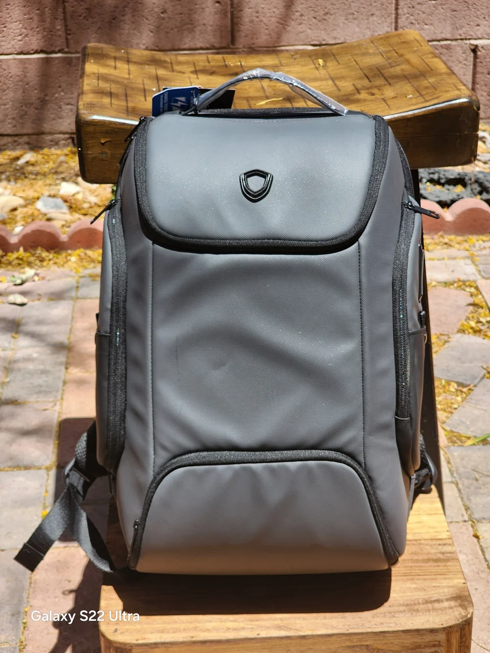 Traveler Choice Gray Breenon Unisex Multi-Compartment Spacious Travel Backpack
